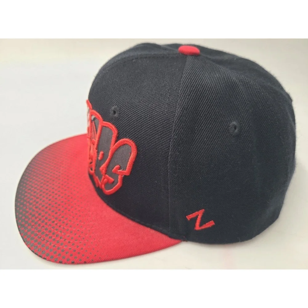 Youth Portland‎ Trail Blazers Zephyr Snapback Hat Cap NBA Basketball Black Red